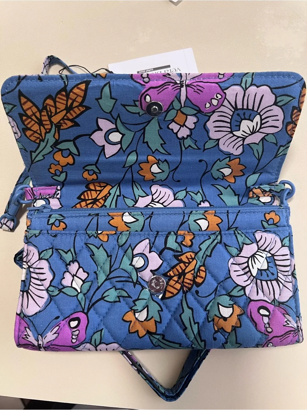 Vera Bradley Wild Prairie Wallet Crossbody new NWt